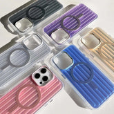 3D Corrugated Stripe Magnetic Phone Case